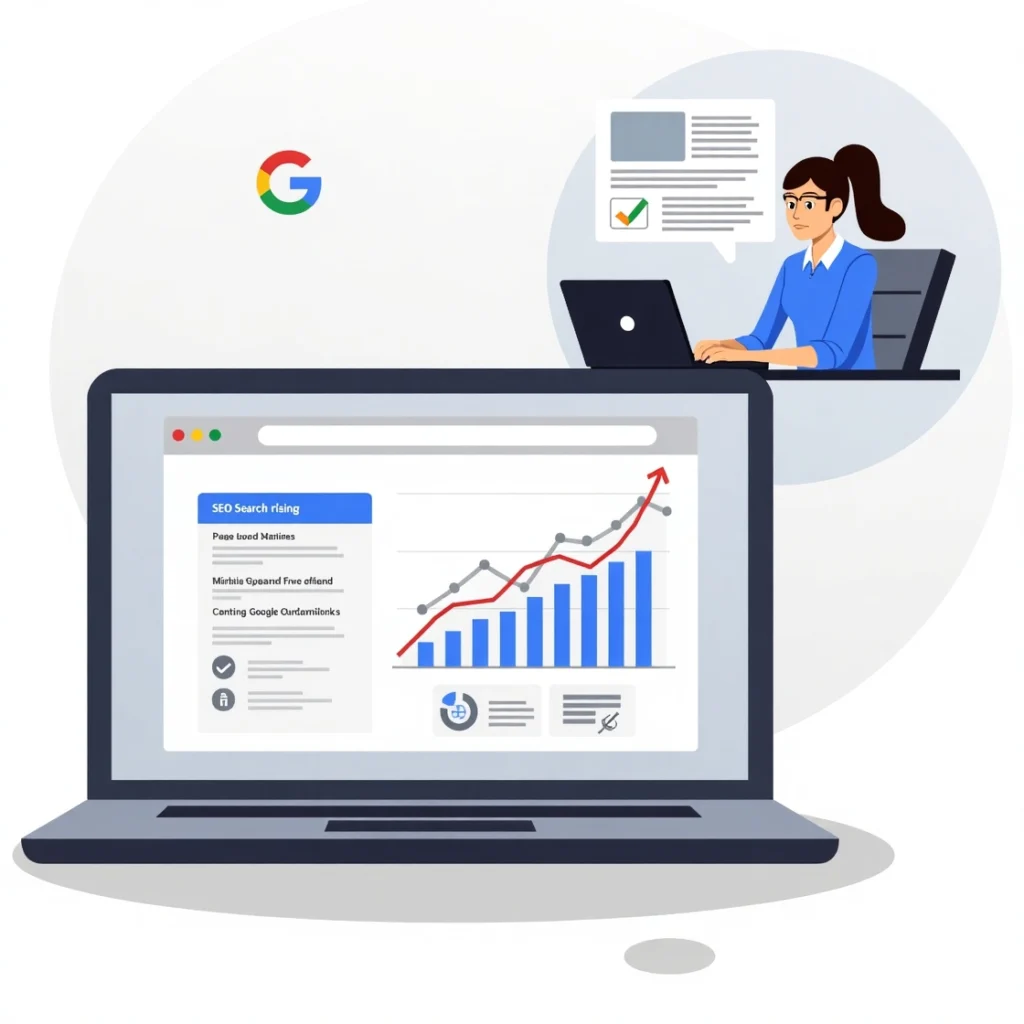 Ikona lupy - optymalizacja SEO i widoczność w Google