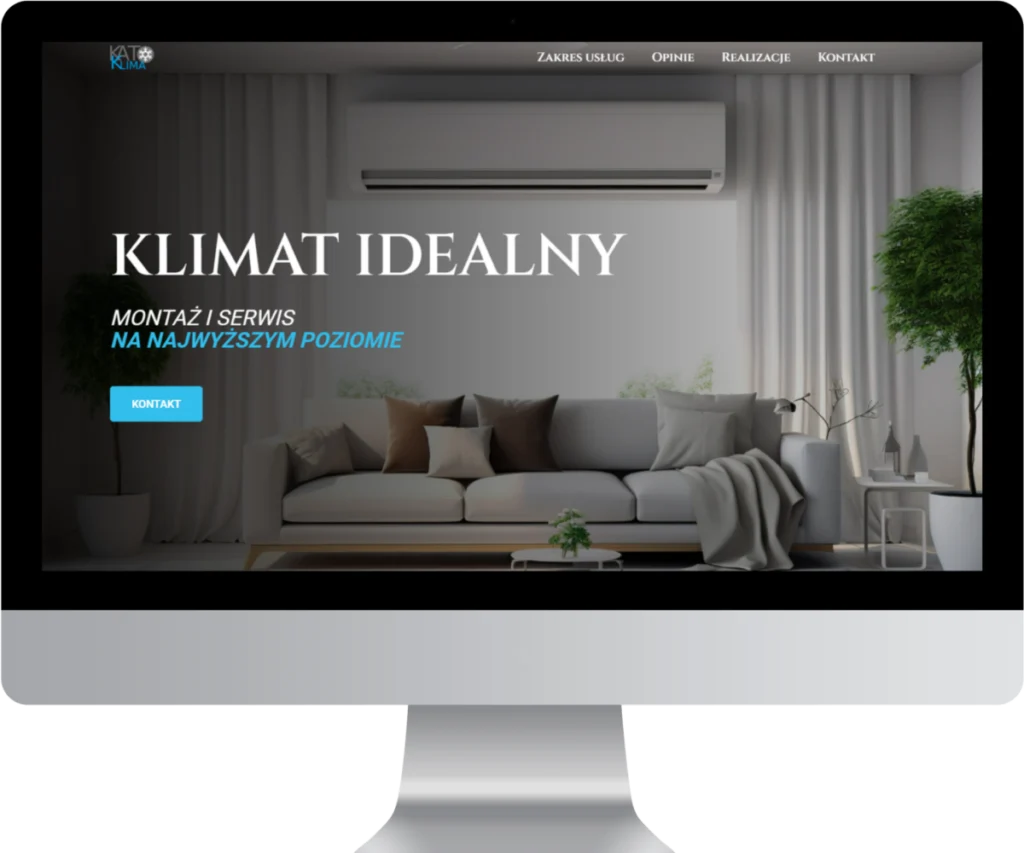 Profesjonalna strona internetowa KATO-KLIMA - portfolio STRIEM