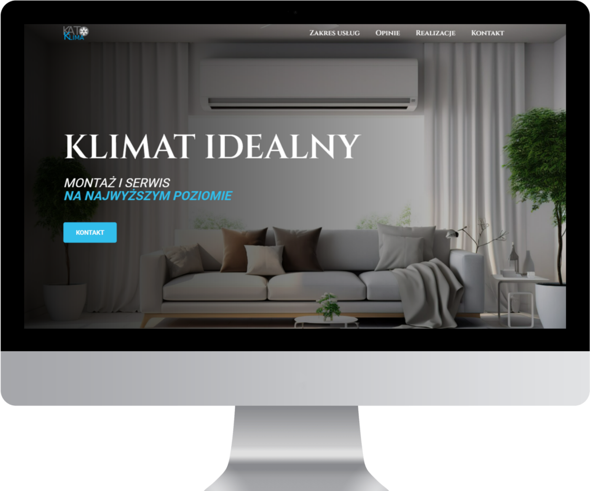 Profesjonalna strona internetowa KATO-KLIMA - portfolio STRIEM